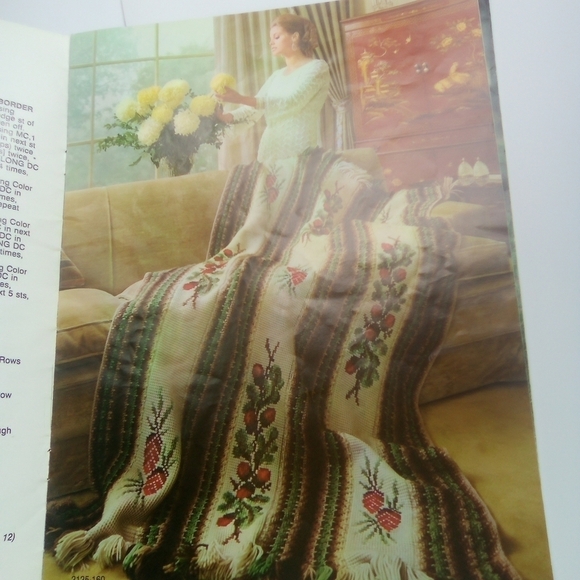 Vintage Brunswick Keepsake Afghans to Crochet & Knit Crocheting Knitting - Picture 3 of 8